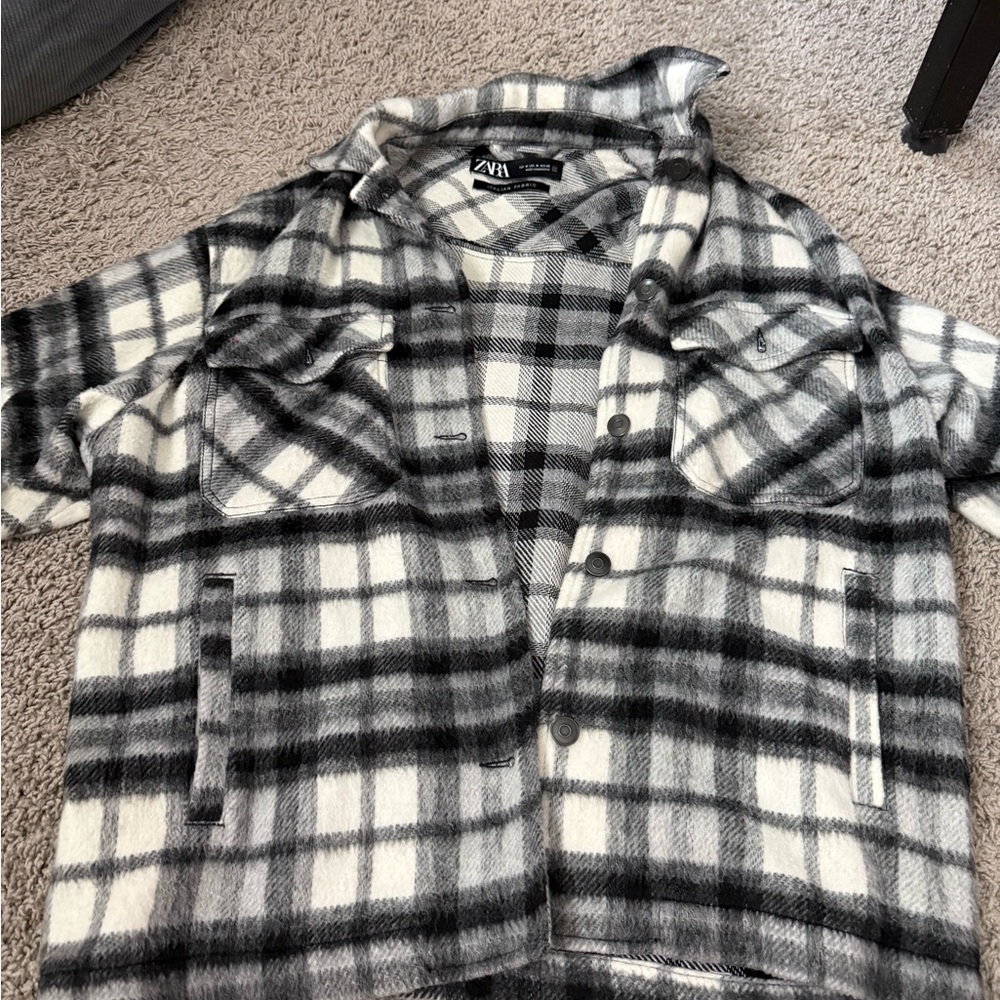 Zara Wool Plaid Jacket - Italian wool